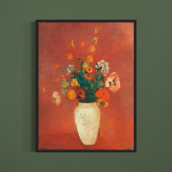 Bouquet In A Chinese Vase By Odilon Redon