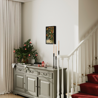 Christmas Tree Decorated with Lights