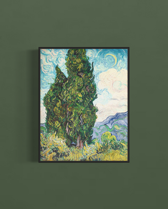 Cypresses by Vincent van Gogh