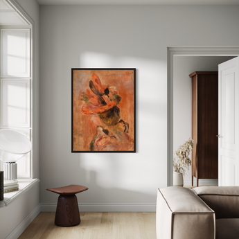 Woman’s Head with Red Hat By Pierre-Auguste Renoir