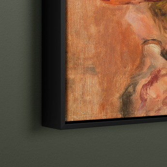 Woman’s Head with Red Hat By Pierre-Auguste Renoir