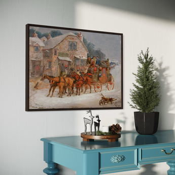 The London Royal Mail Coach in the Snow