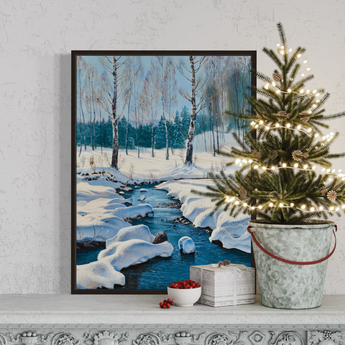 Winter Landscape with a Creek